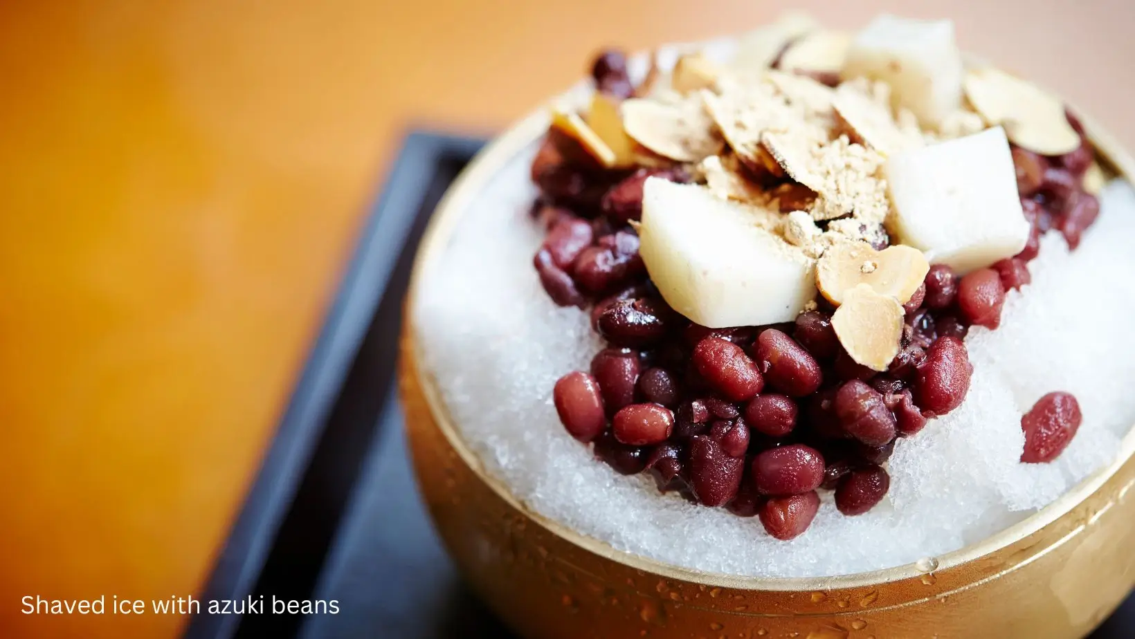 Maui Food Guide -Shaved ice with azuki beans dish