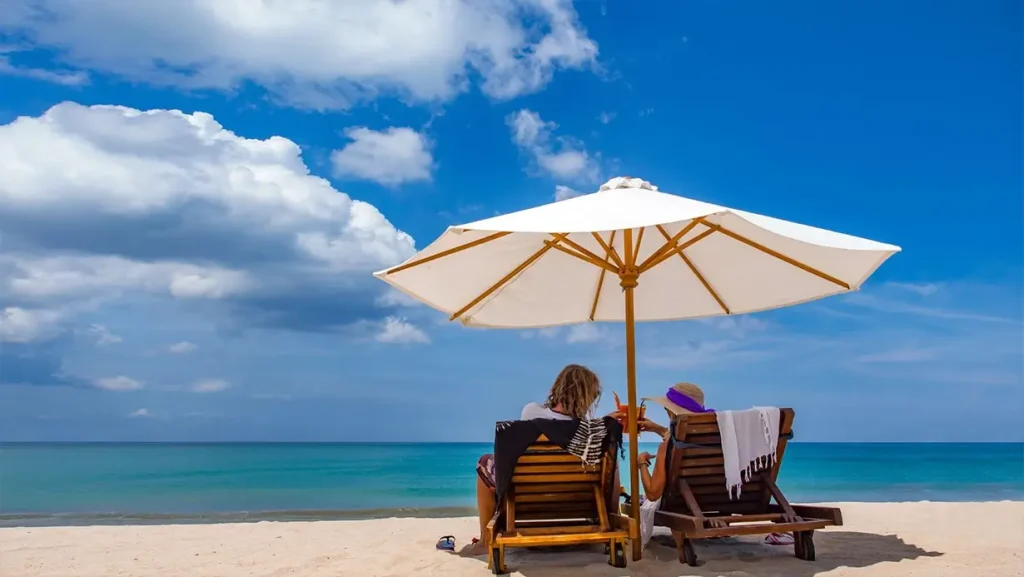 couple on the beach in Maui Hawaii